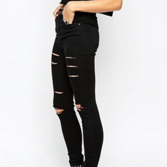 ASOS Black Skinny Jeans - Picture 4 of 7